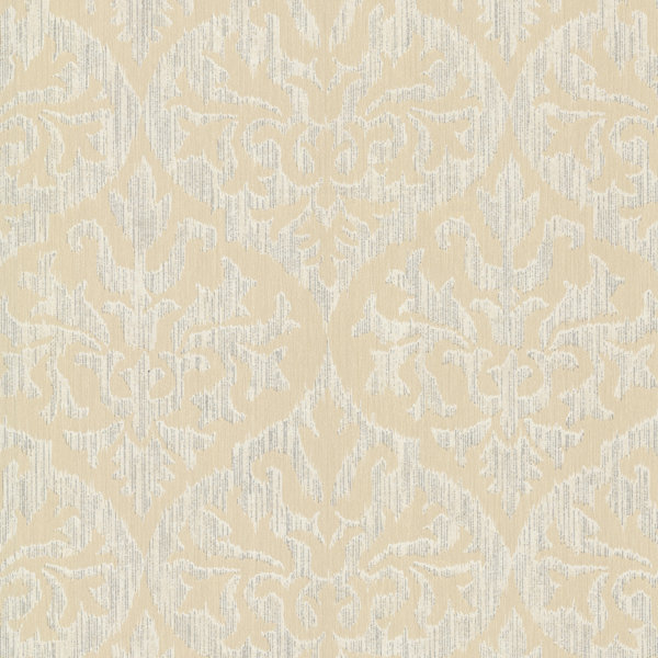 House of Hampton® Grasso 33' x 20.5" Damask 3D Embossed Wallpaper